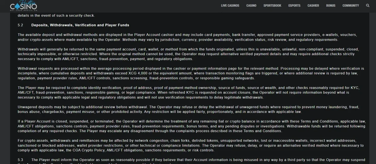 Current Hustles Casino payment options displayed on an official payment surface